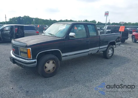 1993 GMC Sierra K2500 из США, поврежденный, VIN 2GTFK29K9P1506154